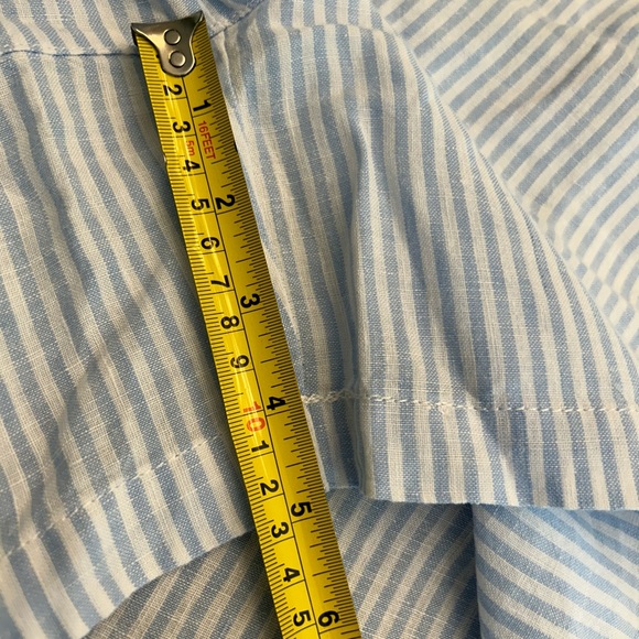 Tommy Bahama Women 100% Linen striped shorts Size:M. EUC - Picture 6 of 10